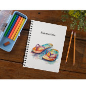 tongs colorés aquarelle personnalisable