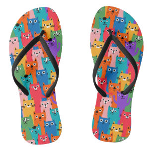 Tongs Colorful cats