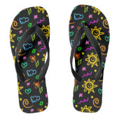 Tongs Conception colorée d'arrière - plan pour des (Semelle)