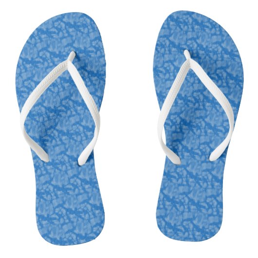 Tongs Conception de fractale bleu de Hanukkah (Semelle)