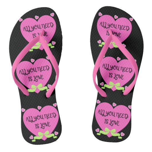 Tongs Conception de la Saint-Valentin Tout ce dont vous (Semelle)