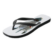 Tongs conception de masque zèbre tribal (Incliné)