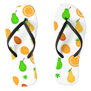 Tongs Conception de motif de fruits exotiques
