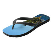 Tongs Conception de motif d'évasion de rivage à palmiers (Incliné)