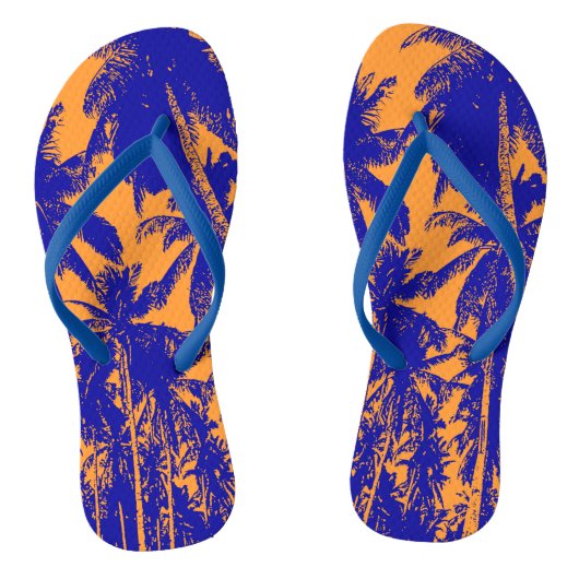 Tongs Conception de palmiers tropicaux (Semelle)