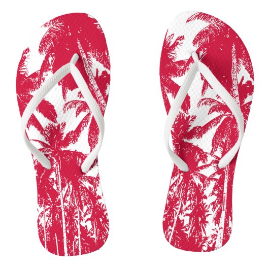 Tongs Conception de palmiers tropicaux (Semelle)