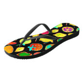 Tongs Conception de vision de néon fruité (Incliné)