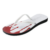 Tongs Conception d'Halloween effrayante (Incliné)