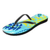 Tongs Conception Florale Vibrante (Incliné)