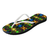 Tongs Conception fractale de l'ornement de Noël (Incliné)