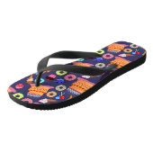 Tongs Conception Motif de pâtisserie de gâteaux d'annive (Incliné)