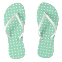 Conception rustique Points blancs Mint Modèle vert