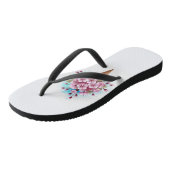 Tongs Cône rose Sakura crème glacée gaufre (Incliné)