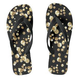 Tongs Confetti d'or.