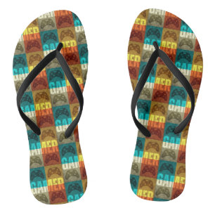 TONGS CONTRÔLEUR DE JEU VIDÉO VINTAGE GAMER