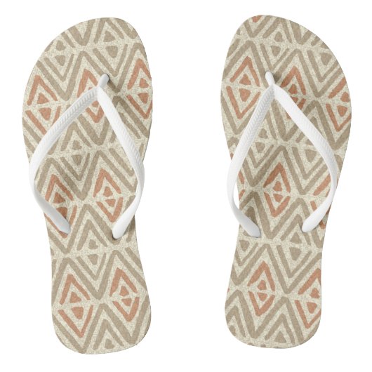 Tongs Coordonnées des Spas tropicaux - Tribal Zig Zag (Semelle)