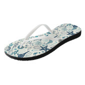 Tongs Coques de mer sur le blanc (Incliné)