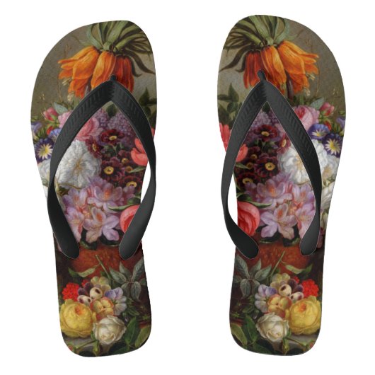 Tongs Cornelis Johannes van Hulsteijn Vase avec Fleurs (Semelle)