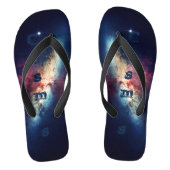 Tongs Cosmos d'espace Nebula Galaxy bleu (Semelle)