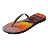 Tongs Côte Pacifique Coucher de soleil orange et jaune s (Incliné)