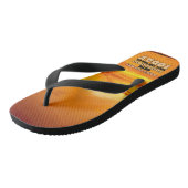 Tongs Coucher de soleil sur la plage de Palm | expressio (Incliné)