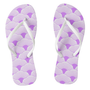Tongs Coucher de soleil, violet tonique, texture béton