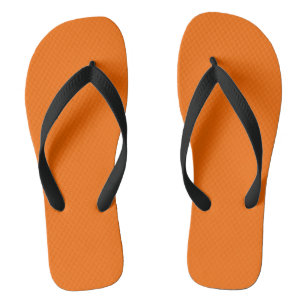 TONGS COULEUR ADULTE ORANGE CHAUD RÉTRO