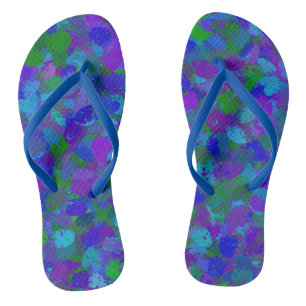 Tongs Couleur de paon