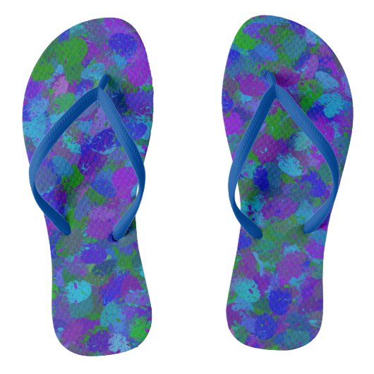 Tongs Couleur de paon (Semelle)