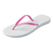Tongs Couleur solide blanche (Incliné)
