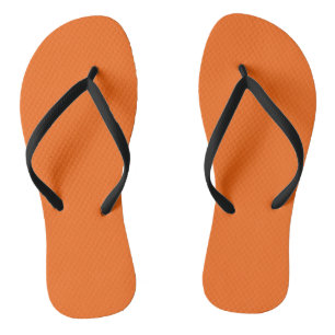 Tongs Couleur solide de tigre orange