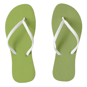 Tongs Couleur solide verte à citron vert moyen