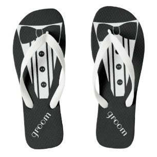 Tongs Couleur Tuxedo Personnaliser