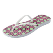 Tongs Couleurs de pastèque Motif géométrique (Incliné)