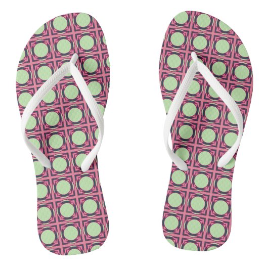 Tongs Couleurs de pastèque Motif géométrique (Semelle)