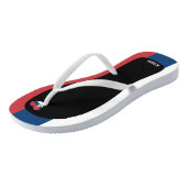 Tongs Couleurs délectables du drapeau de la Serbie Patri (Incliné)