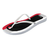 Tongs Couleurs du drapeau de Malte délectables Patriotiq (Incliné)