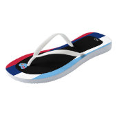 Tongs Couleurs patriotiques délicieuses du drapeau des F (Incliné)