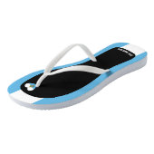 Tongs Couleurs patriotiques du drapeau délectable de Sai (Incliné)