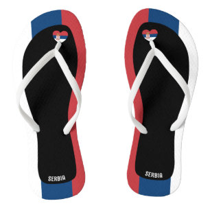 Tongs Couleurs patriotiques ravissantes du drapeau serbe