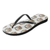 Tongs Couronne de Noël Cockapoo Chien festif (Incliné)