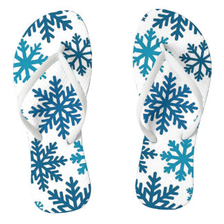 Tongs Cristaux de glace abstraits Design