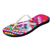 Tongs Crochet Granny Carré Rainbow Flip Flops Crochet (Incliné)