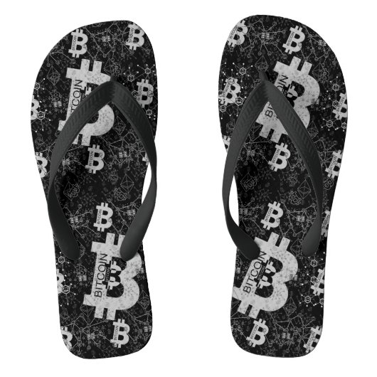 Tongs Cryptomonnaie Black Money Design (Semelle)