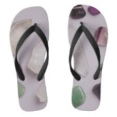 Tongs Crystals Gems Energy Vibes Design Flip Flops (Semelle)
