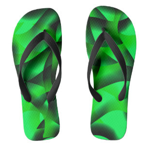 Tongs Curling vert citron vert et noir, avec ombre ?