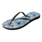 Tongs Cute Arctic Animaux Motif sans couture (Incliné)
