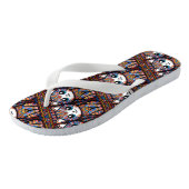 Tongs Cute Chat avec charme Motif traditionnel (Incliné)