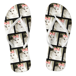 Tongs Cute chat personnalisé photo pour animal de compag