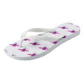 Tongs Cute chauve chauve-souris rose batastique (Incliné)